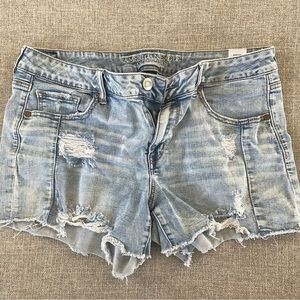 American eagle midi denim short